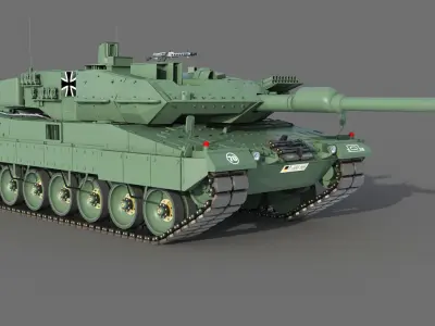 Tank leopard  2 a 6 3D model