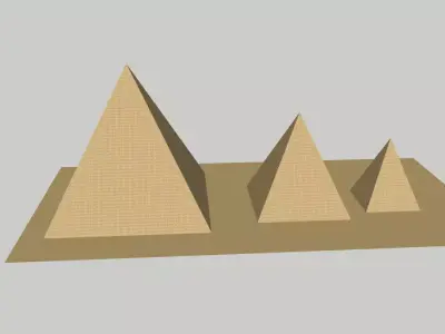 Egyptian pyramids 3D model