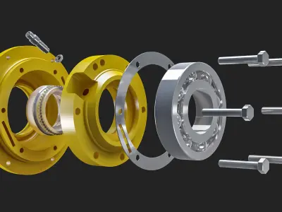 bearing holder Porta Rodamiento 3D model