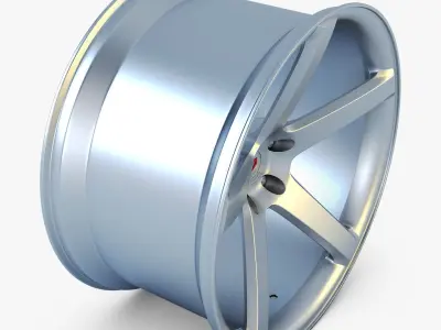 Vossen VPS-303 19 wheel silver 3D model
