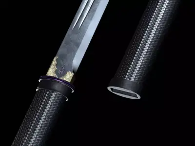 Pride Ninjato Sword Free low-poly 3D model