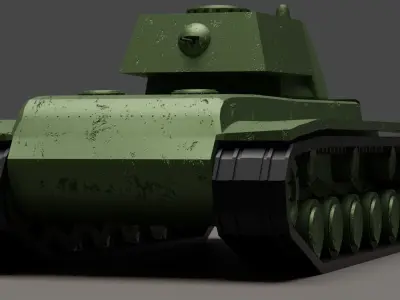 Kliment Voroshilov 1 - Low-poly style Low-poly 3D model