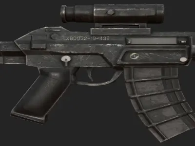 QBZ 191 Low-poly 3D model