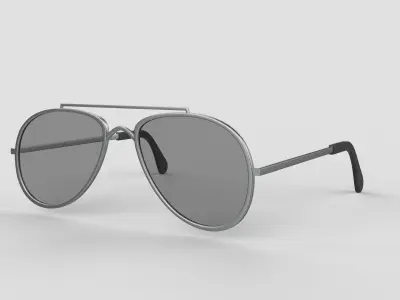 Aviator Sunglasses 3D model