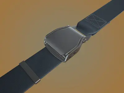 Aviation Seat belt 3D model
