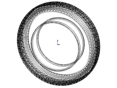 Highway Trailer Tyre 10 Inches 3D model