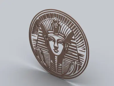 Egyptian Symbols - 054 - A - Topology Low-poly 3D model