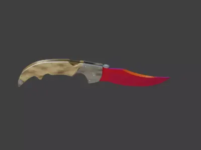 Falchion cs go Low-poly 3D model