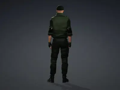 Realistic Urban Warfare Operator 3D model
