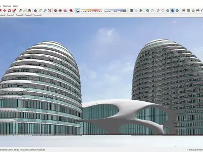 Sketchup Hotel H5 3D model