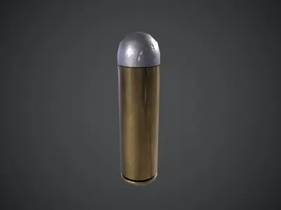 Revolver Colt 45 Peacemaker with Ammo 3D model