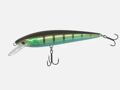 Crankbait fishing lure  3D model