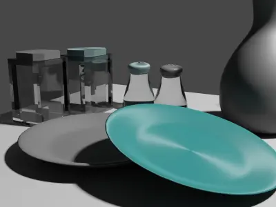 Kitchen set Free 3D model