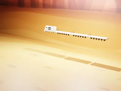 Military Train Low-poly 3D model