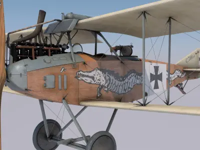 Albatros C3 Dragon version 3D model