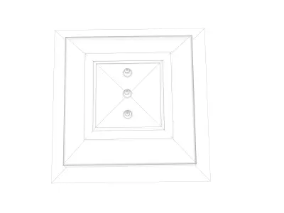 indian jodhpuri stone chatri 3D model