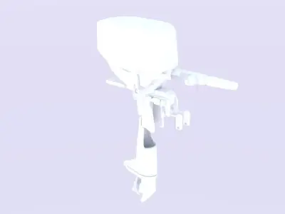  Boat Motor  Low-poly 3D model