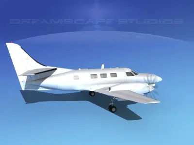 Swearingen SA226-T Merlin III Bare Metal 3D model