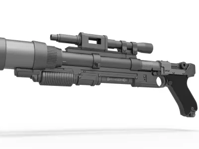 Ion Launcher Blaster A-180 from Star Wars 3D model