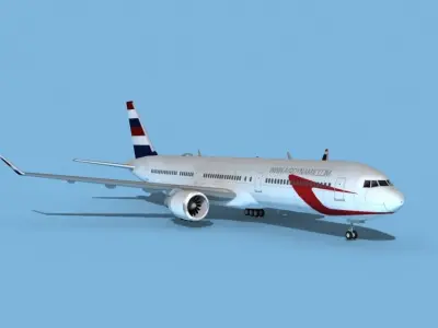 Boeing 767-400 Air Dynamic 3D model