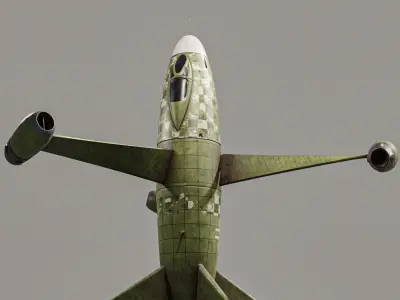 Thrust Wing Hunter 1944 Low-poly 3D model