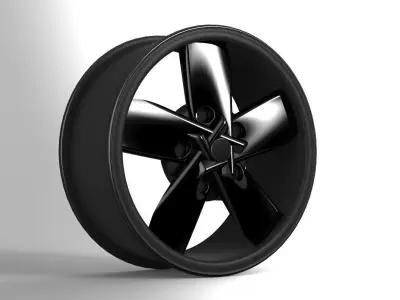 Wheel car Free 3D model