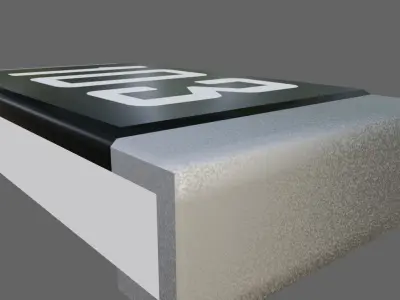 Resistor SMD - Electronic parts Low-poly 3D model