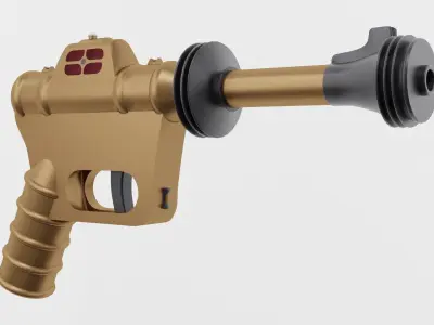 scifi guns 3D model