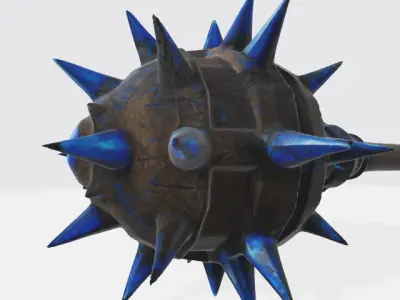 flail  Low-poly 3D model