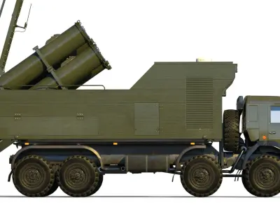 Rubezh-ME Coastal defense missile system 3D model