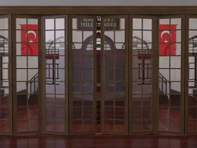 TBBM ILK KURUL SALONU - First Parliament Boardroom of Turkey 3D model