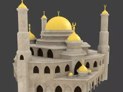 19 arabian house and building 3D model