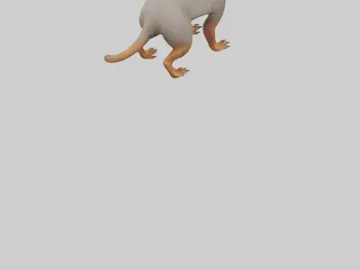 Mongoose hunting model 3D model