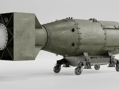 Little Boy bomb 3D model