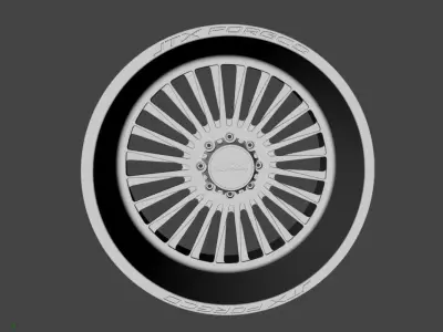 WHEEL BASED on JTX FORGED STILETTO 3D model