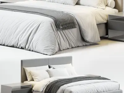 Flexform Oltre Bed 3D model