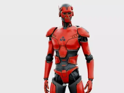 CYBORGTOPIA B-21 Rigged for Unreal Engine - Unity - MIXAMO 3D model