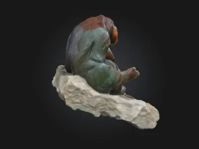 Orangutan Serenity Realistic Primate Model 3D model
