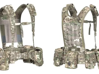 VIRTUS H YOKE AND BELT LINE Low-poly 3D model