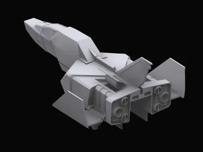 Gundam EF Corefighter model 3D model