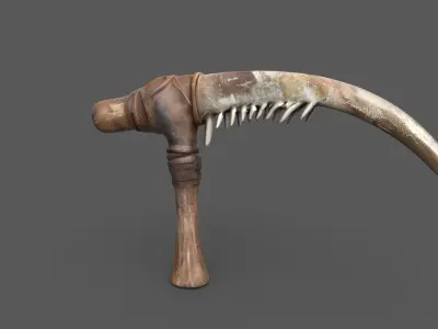 Bone Handled War Pick Low-poly 3D model