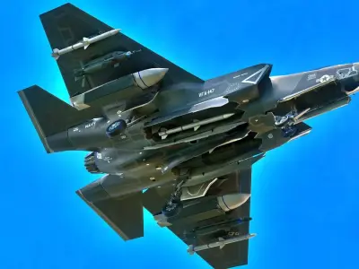 F35C Lightning II Rigged with high resolution cocpit Free 3D model