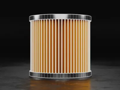 Car Filter Type E 3D model