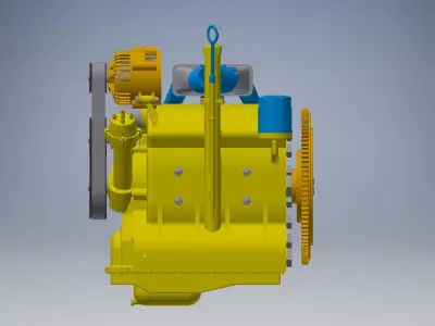 Wankel Engine 3d model 3D model