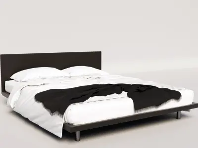 zannota leather bed Free 3D model