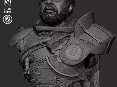 STAR WARS Saw Gerrera Portrait Bust 3D print model purchase