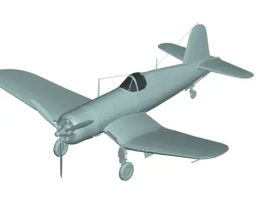 Vought F4U Corsair 3D model