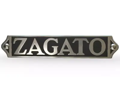 Zagato logo 3D model