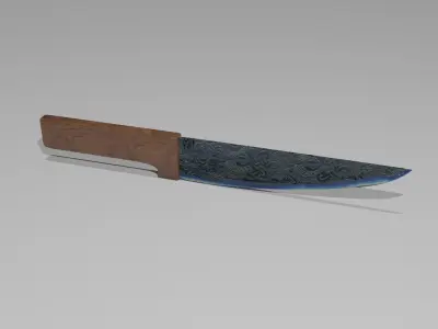 Knife Free low-poly 3D model