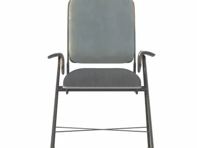 Bauhaus Baxton Armchair Variation Free 3D model